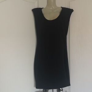 Material Girl Bodycon Net Back Mini Dress Medium Black